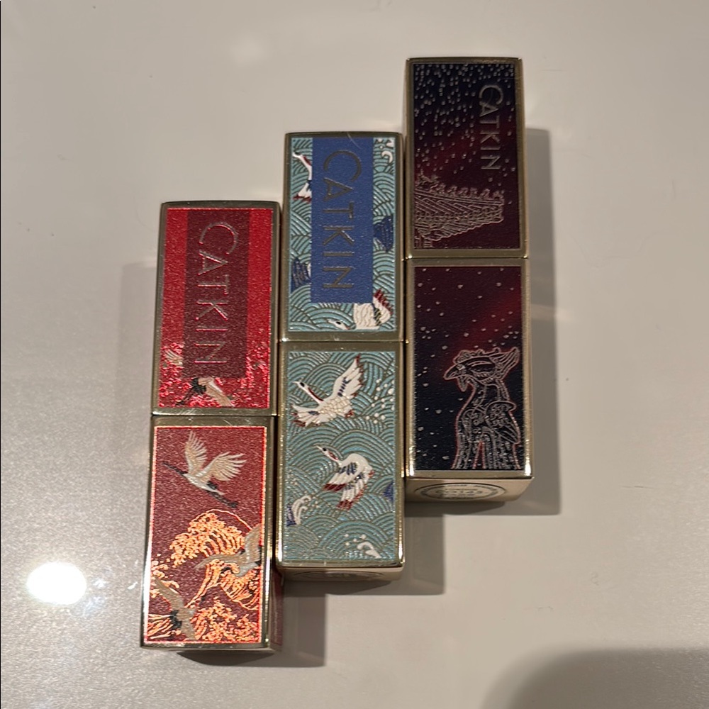 Luxury Lipstick Set - Red, Blue, Black, Gold